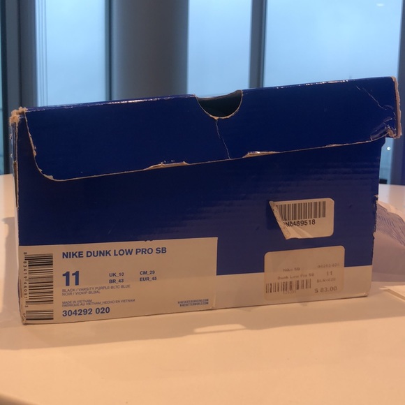 Nike Dunk Low Pro SB 'Skeletor' Sneakers 304292-020 - Picture 3 of 7